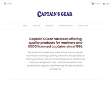 Tablet Screenshot of captainsgear.com